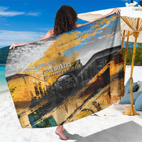 Guatemala Country Pride Sarong Grunge Map Art with National Landmark Flag Texture - Wonder Print Shop