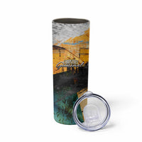 Guatemala Country Pride Skinny Tumbler Grunge Map Art with National Landmark Flag Texture - Wonder Print Shop