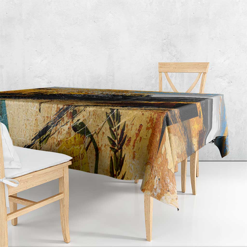 Guatemala Country Pride Tablecloth Grunge Map Art with National Landmark Flag Texture - Wonder Print Shop