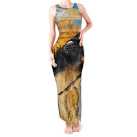 Guatemala Country Pride Tank Maxi Dress Grunge Map Art with National Landmark Flag Texture - Wonder Print Shop