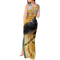 Guatemala Country Pride Tank Maxi Dress Grunge Map Art with National Landmark Flag Texture - Wonder Print Shop