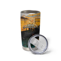 Guatemala Country Pride Tumbler Cup Grunge Map Art with National Landmark Flag Texture - Wonder Print Shop