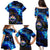 El Salvador Country Pride Family Matching Puletasi and Hawaiian Shirt Map Flag and National Emblem Art in Cosmic Blue - Wonder Print Shop