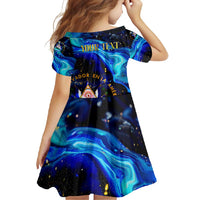 El Salvador Country Pride Family Matching Tank Maxi Dress and Hawaiian Shirt Map Flag and National Emblem Art in Cosmic Blue - Wonder Print Shop