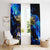 El Salvador Country Pride Window Curtain Map Flag and National Emblem Art in Cosmic Blue - Wonder Print Shop