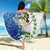 The Deep Heart Of Belize Beach Blanket Belize Abstract Heritage Ocean Blue Splash Art - Wonder Print Shop