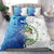 The Deep Heart Of Belize Bedding Set Belize Abstract Heritage Ocean Blue Splash Art - Wonder Print Shop