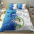 The Deep Heart Of Belize Bedding Set Belize Abstract Heritage Ocean Blue Splash Art - Wonder Print Shop