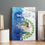 The Deep Heart Of Belize Canvas Wall Art Belize Abstract Heritage Ocean Blue Splash Art - Wonder Print Shop