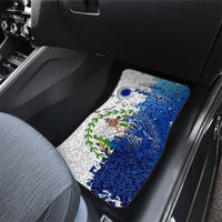 The Deep Heart Of Belize Car Mats Belize Abstract Heritage Ocean Blue Splash Art - Wonder Print Shop