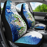 The Deep Heart Of Belize Car Seat Cover Belize Abstract Heritage Ocean Blue Splash Art - Wonder Print Shop