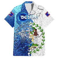 The Deep Heart Of Belize Family Matching Puletasi and Hawaiian Shirt Belize Abstract Heritage Ocean Blue Splash Art - Wonder Print Shop
