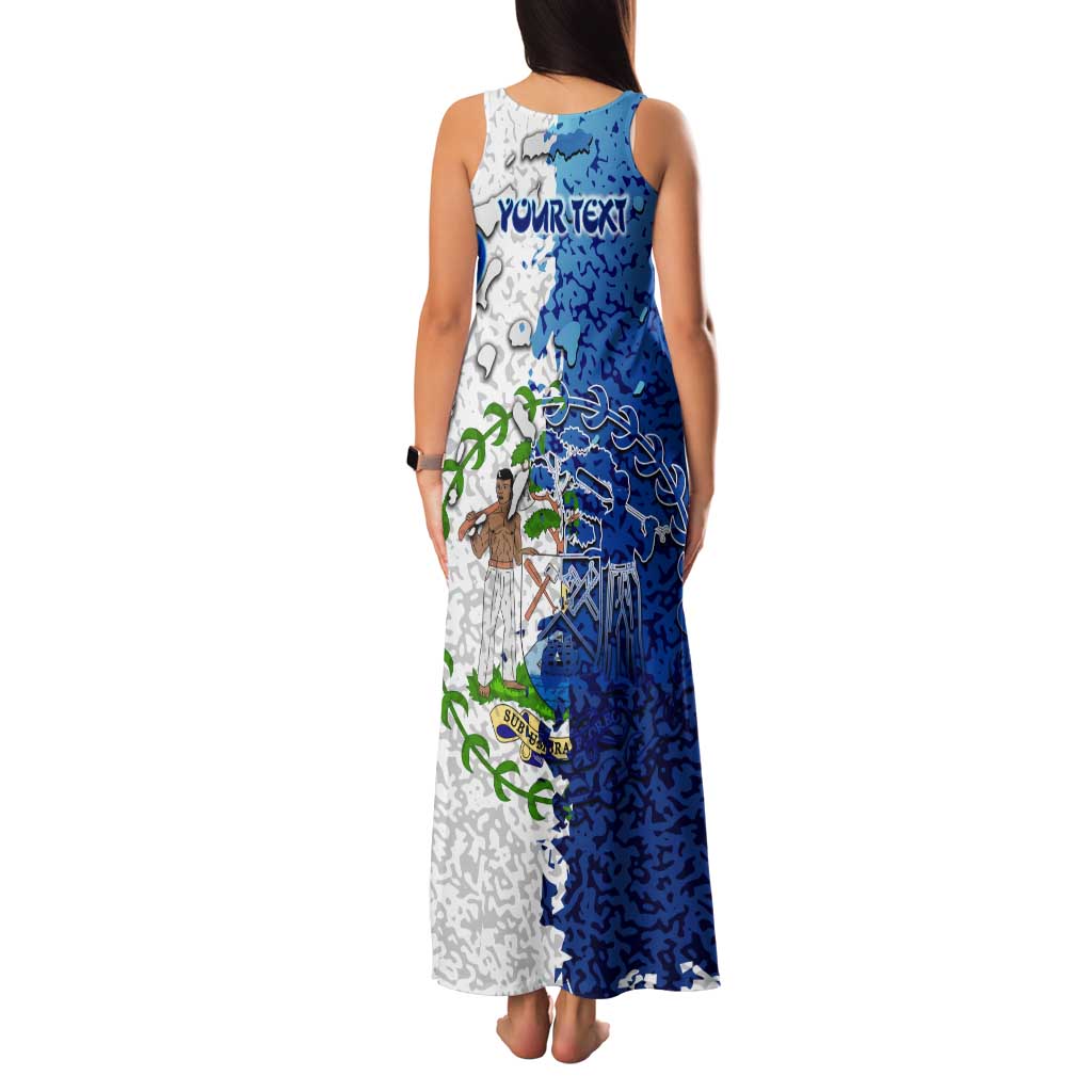 The Deep Heart Of Belize Family Matching Tank Maxi Dress and Hawaiian Shirt Belize Abstract Heritage Ocean Blue Splash Art - Wonder Print Shop