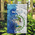 The Deep Heart Of Belize Garden Flag Belize Abstract Heritage Ocean Blue Splash Art - Wonder Print Shop