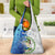 The Deep Heart Of Belize Grocery Bag Belize Abstract Heritage Ocean Blue Splash Art - Wonder Print Shop