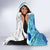 The Deep Heart Of Belize Hooded Blanket Belize Abstract Heritage Ocean Blue Splash Art - Wonder Print Shop