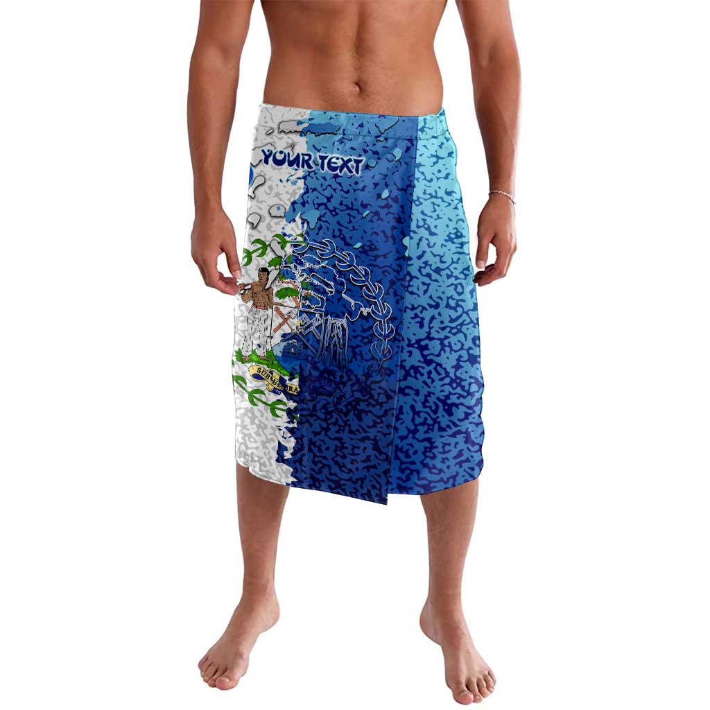 The Deep Heart Of Belize Lavalava Belize Abstract Heritage Ocean Blue Splash Art - Wonder Print Shop