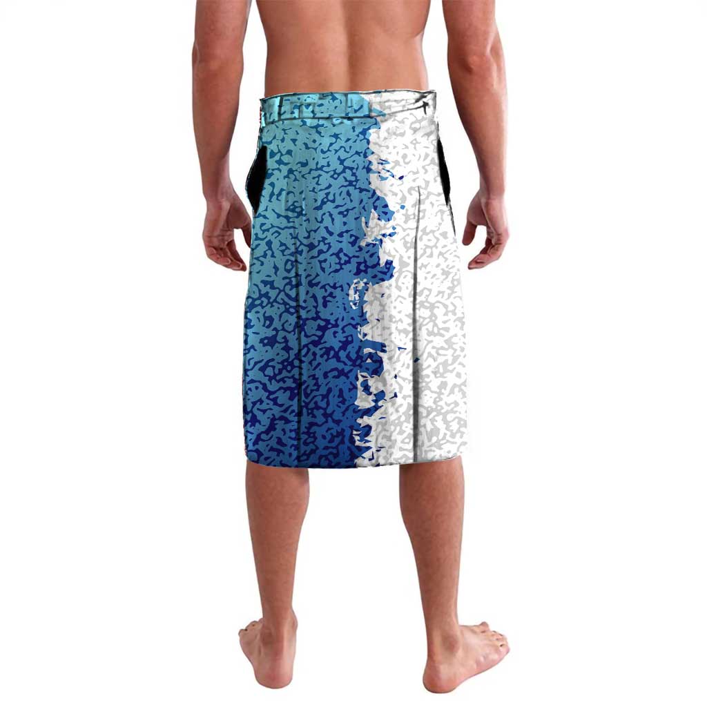 The Deep Heart Of Belize Lavalava Belize Abstract Heritage Ocean Blue Splash Art - Wonder Print Shop