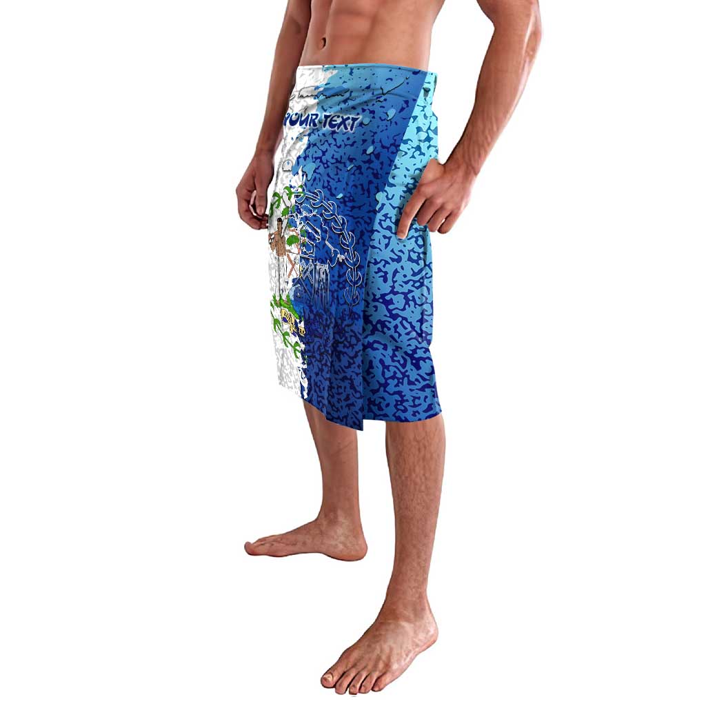 The Deep Heart Of Belize Lavalava Belize Abstract Heritage Ocean Blue Splash Art - Wonder Print Shop