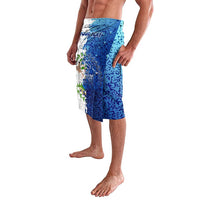The Deep Heart Of Belize Lavalava Belize Abstract Heritage Ocean Blue Splash Art - Wonder Print Shop