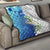 The Deep Heart Of Belize Quilt Belize Abstract Heritage Ocean Blue Splash Art - Wonder Print Shop