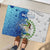 The Deep Heart Of Belize Rubber Doormat Belize Abstract Heritage Ocean Blue Splash Art - Wonder Print Shop