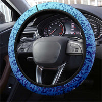 The Deep Heart Of Belize Steering Wheel Cover Belize Abstract Heritage Ocean Blue Splash Art - Wonder Print Shop