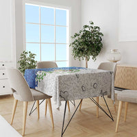 The Deep Heart Of Belize Tablecloth Belize Abstract Heritage Ocean Blue Splash Art - Wonder Print Shop