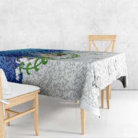 The Deep Heart Of Belize Tablecloth Belize Abstract Heritage Ocean Blue Splash Art - Wonder Print Shop