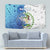 The Deep Heart Of Belize Tapestry Belize Abstract Heritage Ocean Blue Splash Art - Wonder Print Shop
