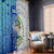 The Deep Heart Of Belize Window Curtain Belize Abstract Heritage Ocean Blue Splash Art - Wonder Print Shop