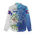 The Deep Heart Of Belize Women Casual Shirt Belize Abstract Heritage Ocean Blue Splash Art - Wonder Print Shop
