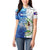 The Deep Heart Of Belize Women Polo Shirt Belize Abstract Heritage Ocean Blue Splash Art - Wonder Print Shop