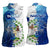 The Deep Heart Of Belize Women Sleeveless Polo Shirt Belize Abstract Heritage Ocean Blue Splash Art - Wonder Print Shop