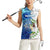 The Deep Heart Of Belize Women Sleeveless Polo Shirt Belize Abstract Heritage Ocean Blue Splash Art - Wonder Print Shop