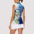 The Deep Heart Of Belize Women Sleeveless Polo Shirt Belize Abstract Heritage Ocean Blue Splash Art - Wonder Print Shop
