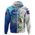The Deep Heart Of Belize Zip Hoodie Belize Abstract Heritage Ocean Blue Splash Art - Wonder Print Shop