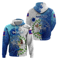 The Deep Heart Of Belize Zip Hoodie Belize Abstract Heritage Ocean Blue Splash Art - Wonder Print Shop