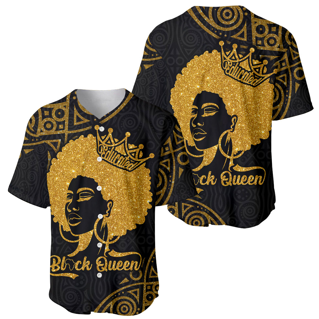 Educated Black Queen Baseball Jersey African Women - Wonder Print Shop