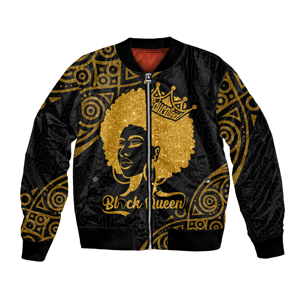 Educated Black Queen Bomber Jacket African Women - Wonder Print Shop