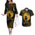 Educated Black Queen Couples Matching Off The Shoulder Long Sleeve Dress and Hawaiian Shirt African Women - Wonder Print Shop