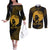educated-black-queen-couples-matching-off-the-shoulder-long-sleeve-dress-and-long-sleeve-button-shirts-african-women