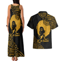 Educated Black Queen Couples Matching Tank Maxi Dress and Hawaiian Shirt African Women - Wonder Print Shop