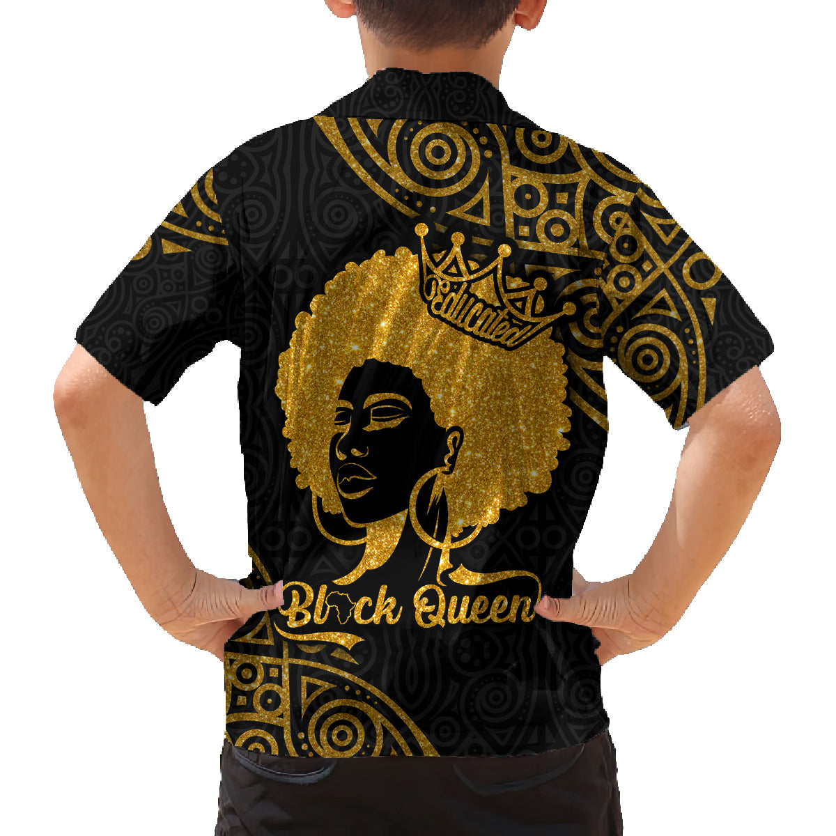 Educated Black Queen Family Matching Long Sleeve Bodycon Dress and Hawaiian Shirt African Women - Wonder Print Shop