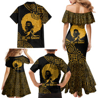 Educated Black Queen Family Matching Mermaid Dress and Hawaiian Shirt African Women - Wonder Print Shop