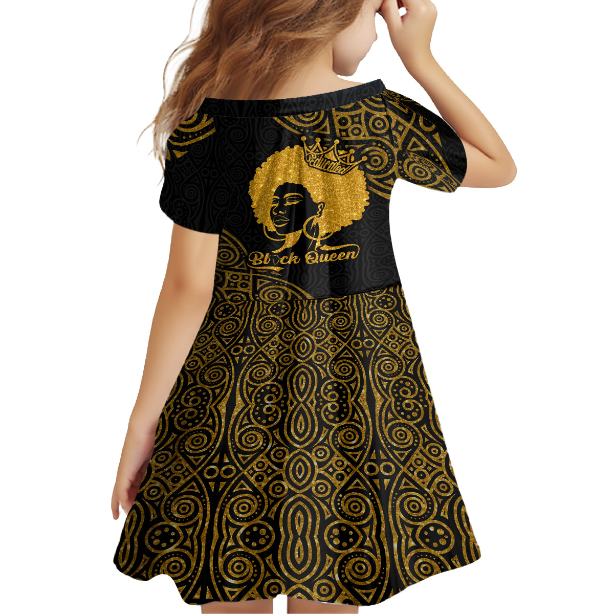 Educated Black Queen Family Matching Off Shoulder Short Dress and Hawaiian Shirt African Women - Wonder Print Shop
