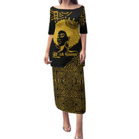 Educated Black Queen Family Matching Puletasi Dress and Hawaiian Shirt African Women - Wonder Print Shop