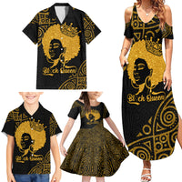 Educated Black Queen Family Matching Summer Maxi Dress and Hawaiian Shirt African Women - Wonder Print Shop