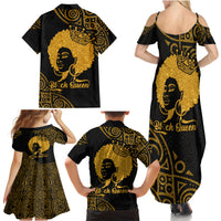 Educated Black Queen Family Matching Summer Maxi Dress and Hawaiian Shirt African Women - Wonder Print Shop