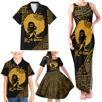 Educated Black Queen Family Matching Tank Maxi Dress and Hawaiian Shirt African Women - Wonder Print Shop